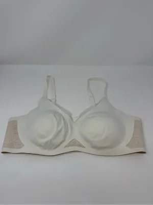 Honeylove White Lace Astral Crossover Lace Bra Original XL thumbnail 4