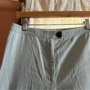 Mara Hoffman Hemp Organic‎ Cotton Arlene Pants Flare Leg Crop Green $362 Size 4 thumbnail 5