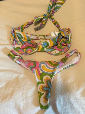 NA-KD paisley bikini set thumbnail 1