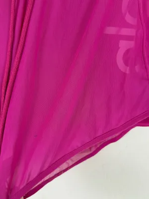 ALO Yoga Ambience Micro Mesh Overlay Gym Workout Shorts Hot Pink thumbnail 5