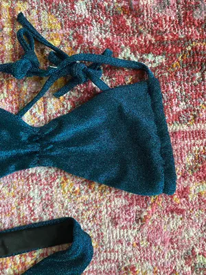 Sparkly Blue Bikini Set thumbnail 2