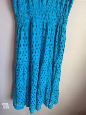 Anthropologie Somerset Maxi Dress Eyelet Edition Medium thumbnail 9