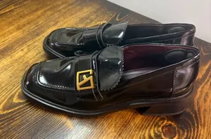 Franco Sarto‎ Black Gloria Patent Loafers Size 9.5 thumbnail 1