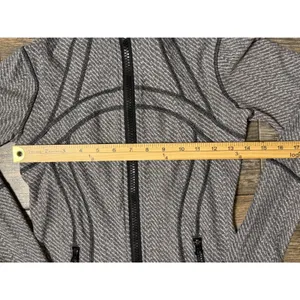 Lululemon Define Jacket‎ Gray Black White Herringbone Full Zip Athletic Size 2/4 thumbnail 4