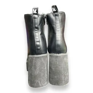 Koi‎ Womens Chunky Platform Lace Up Army Combat Ankle Booties Size 5 EUC thumbnail 3