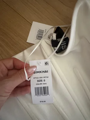 Simkhai Adalys Bustier Dress in Ivory White Size 0 thumbnail 4