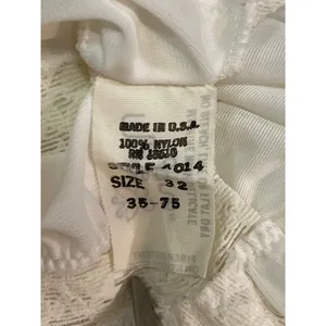 Vintage Mary Jane Full Slip Cream Nylon Lingerie 32 Used thumbnail 8