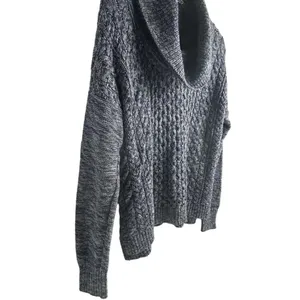 American Eagle Women's Cowl Neck Chunky Knit‎ Sweater Size L Multicolor thumbnail 6