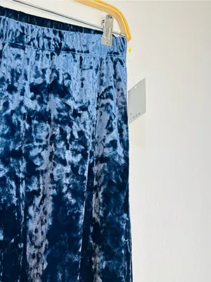 a new day Velvet Wide Leg Pants in Deep Navy thumbnail 5