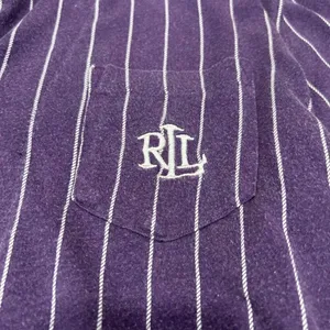 Lauren Ralph Lauren Purple Pinstripe Pajama Set Medium Sleepwear Lounge Set thumbnail 7