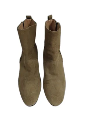 Women Banana Republic Suede Ankle Boots Tan Size 6.5M thumbnail 2