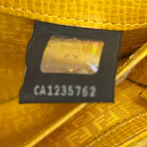Fendi Tobacco/Yellow Zucca Coated Canvas & Leather Long Wallet - Preowned thumbnail 4