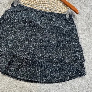 FootJoy Women’s Performance Layered Skort Skirt Pull On Golf in Black Speckled M thumbnail 9