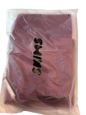 Skims Cotton Fleece Classic Straight Leg Pant Merlot Small new with tags thumbnail 7