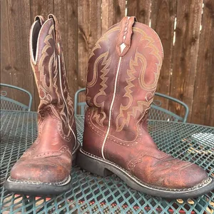 Justin Boots Gypsy Womens Brown Leather Cowgirl Western Boot Round Toe 7B Country thumbnail 4