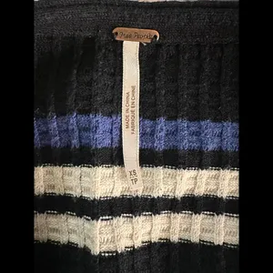 Free People multicolored Gidget sweater striped V-neck minidress Size XS thumbnail 6