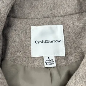 Croft & Barrow Women's Beige Trench Coat thumbnail 3