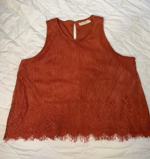 Women's Rust Lace Camisole Tank by thumbnail 1