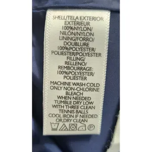 LOFT Women's Navy Blue Puffer Vest‎ Sleeveless Quilted Lightweight Coat thumbnail 4