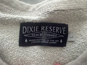 Dixie Reserve Crewneck Sweatshirt in Light Gray Size L thumbnail 3