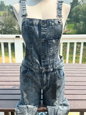 JCG Apparel NWT Denim Overalls thumbnail 2