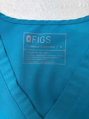 FIGS Women’s‎ Teal V-Neck Scrub Top thumbnail 4