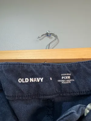 Navy Old Navy High Rise Pixie Straight Leg Pants Size 8 VGUC thumbnail 5