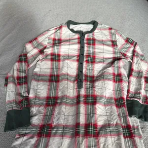 Hearth & Hand Magnolia Holiday Plaid One Piece Union Suit Snap Button Size Large thumbnail 3