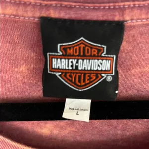 Harley-Davidson Pink Black Graphic Short Sleeve Tee thumbnail 5