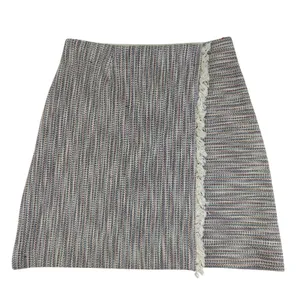 Maeve Anthropologie Tweed Mini Skirt Fringe Hem Multicolor Size 4 NWT‎ Boho thumbnail 1