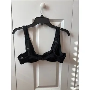 Abercrombie & Fitch Black Textured Underwire Bikini Top Size Small thumbnail 2