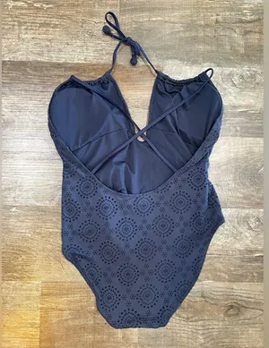 FINAL PRICE NEW Aerie Navy Blue Swimsuit thumbnail 1