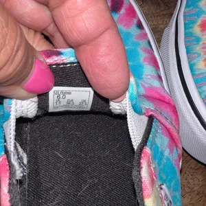 Vans Asher 500714 Classic Slip On Tie Dye Women's Sneakers Shoes Colorful Size 6 thumbnail 2