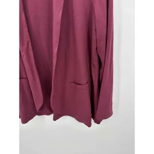 Trace Fashion Womens Magenta Blazer Jacket Organic‎ Cotton Size L Sustainable thumbnail 3
