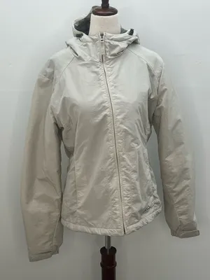 Eddie Bauer Womens Gray Hooded Thermore Insulated Fleece Lined Jacket Small thumbnail 1