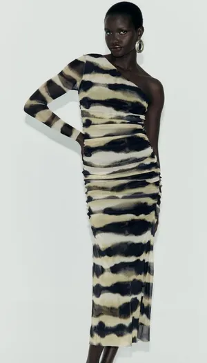 ZARA Tulle Maxi Dress thumbnail 1