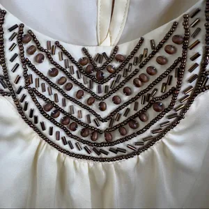 Nue Options Medium Sleeveless Beaded Top with a Keyhole Button Closure thumbnail 3