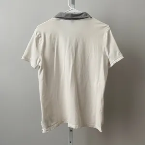 Lauren Ralph‎ Lauren L White Polo Shirt Striped Trim V-Neck Crest Active Sport thumbnail 5