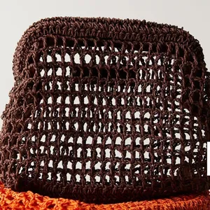 Free People NWT Sand Bound Clutch in Chocolate thumbnail 1