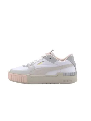 Puma Cali Sport Mix Platform Sneakers Gray Size 8.5 Spring Beach Neutral Coastal thumbnail 2