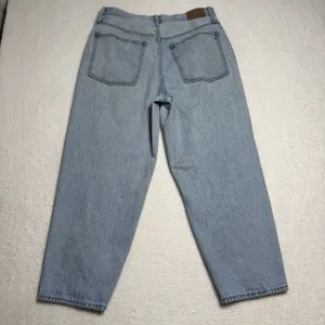 Madewell Womens Y2K Balloon Jeans Size 30 Light Wash High Rise Denim thumbnail 4