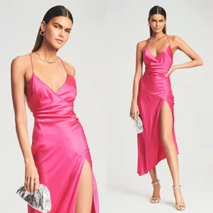 Retrofête NWT SER.O.YA Emma Silk Dress in Fuchsia Purple Women’s Size XS thumbnail 6