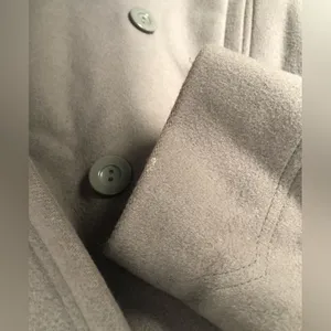 Vintage John Weitz Women Trench Over Coat 100% wool sz 10P minor flaw thumbnail 6