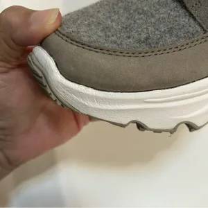 Sorel Kinetic Breakthru Caribou Suede Boot in Quarry and Sea Salt thumbnail 16
