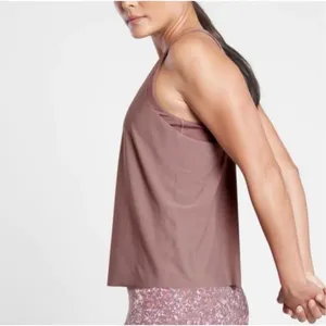 ✨Athleta Ultimate 2-in-1 Support Chocolate Sz Small Top✨ thumbnail 2
