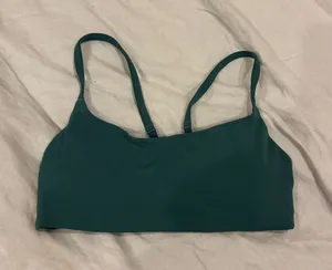 Lululemon teal racerback bra thumbnail 1