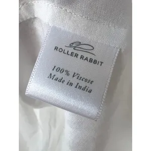 Roller Rabbit White Embroidered Yoke Peter‎ Pan Collar Viscose Blouse Small thumbnail 3