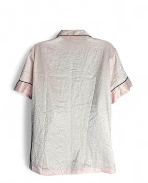 Victoria's Secret pink satin button up shirt Size S #lingerie #satin thumbnail 2