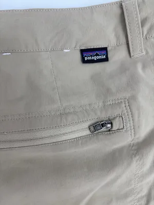 Patagonia Women’s Tan Flat-Front Drawcord Shorts thumbnail 6