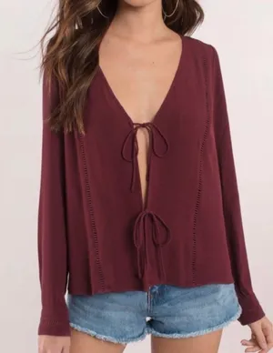 Tobi Dark Purple Top thumbnail 2